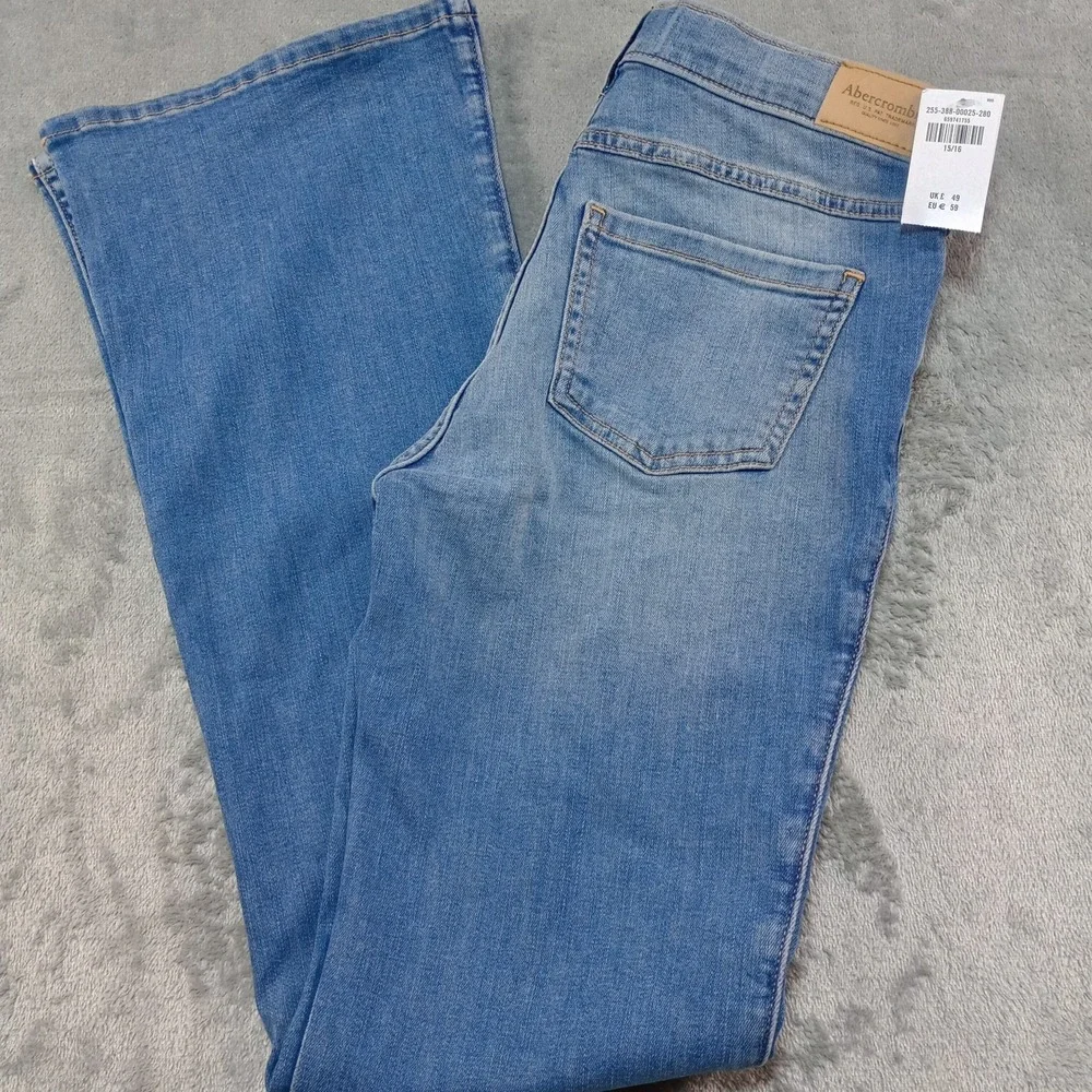 Abercrombie Kids High Rise Flare Girls Jeans 15 - 16 Casual Back to School Y2K